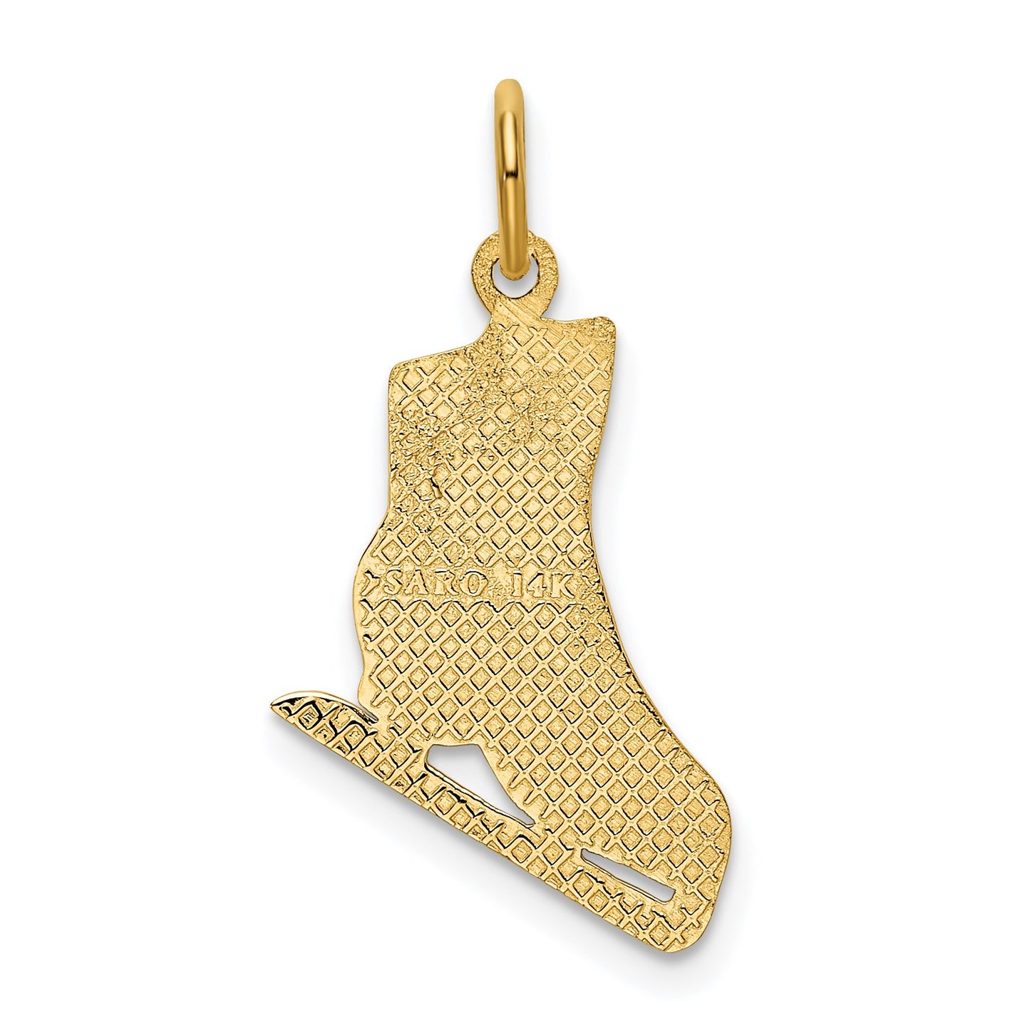 14k Figure Skate Charm
