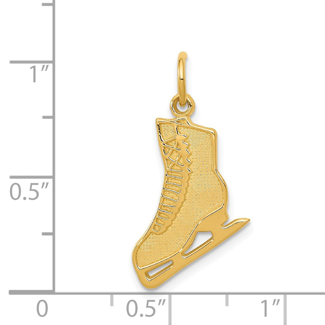14k Figure Skate Charm
