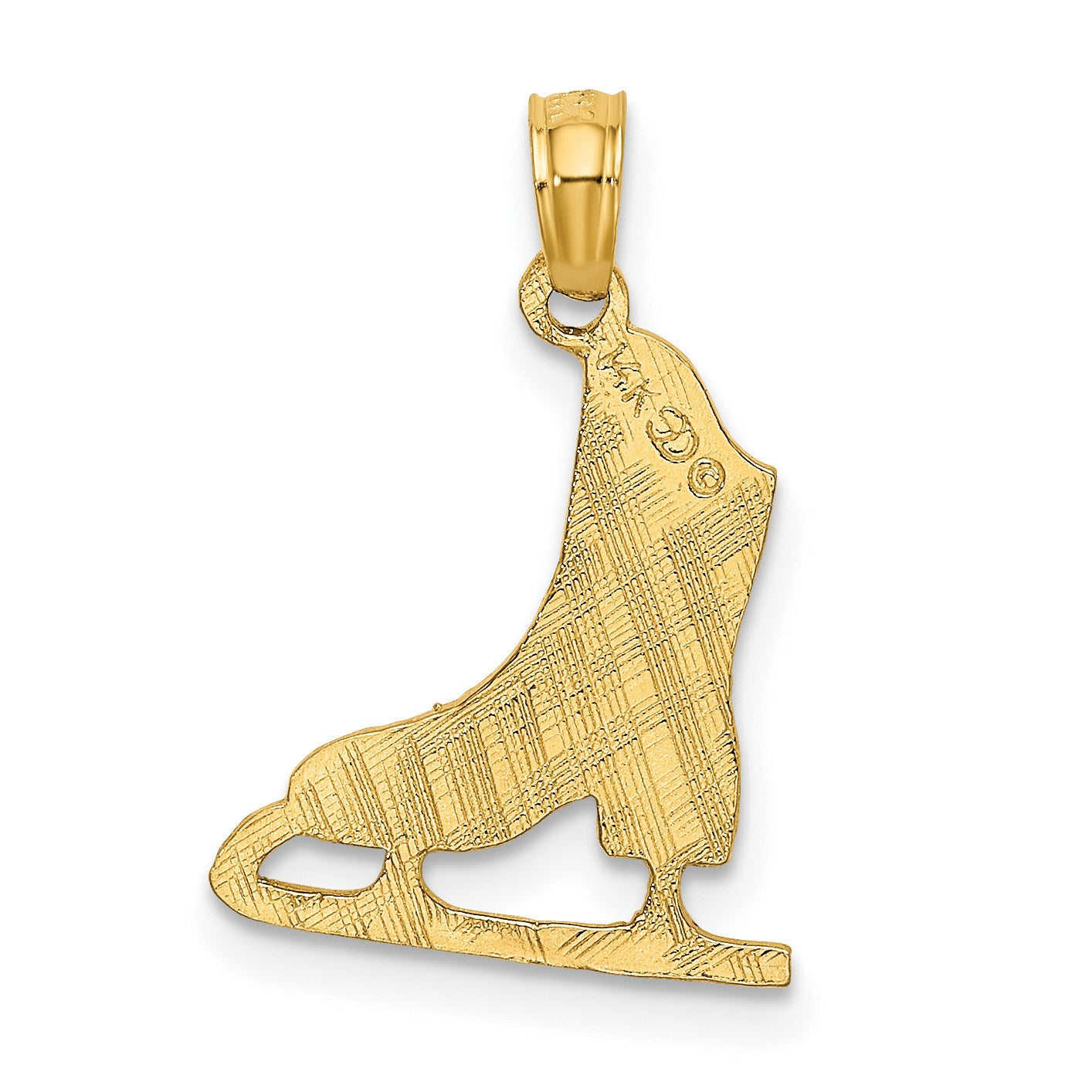 14k Figure Skate Charm