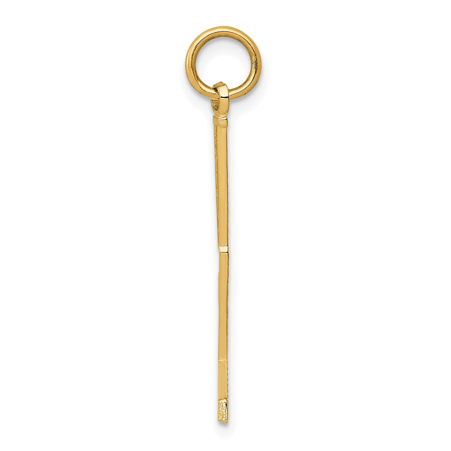 14k Goalie Stick Charm