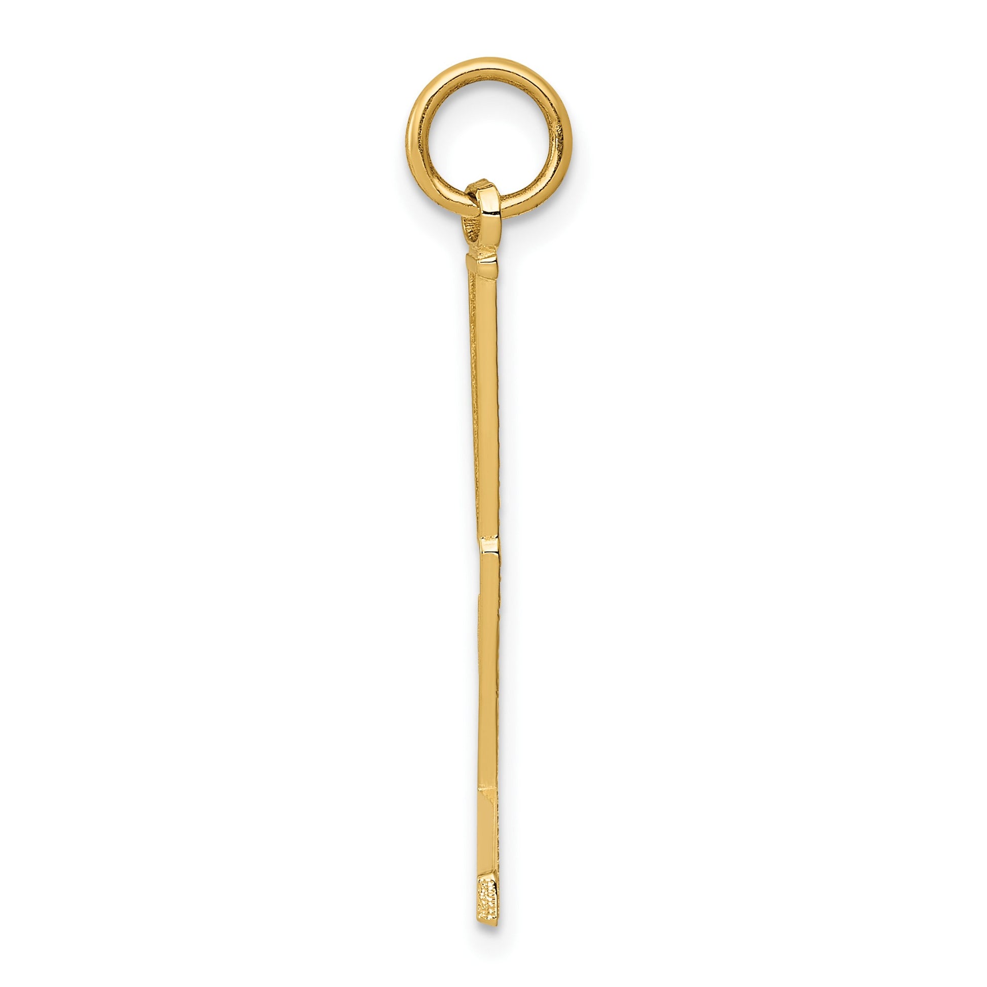 14k Goalie Stick Charm