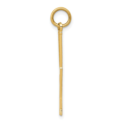14k Goalie Stick Charm