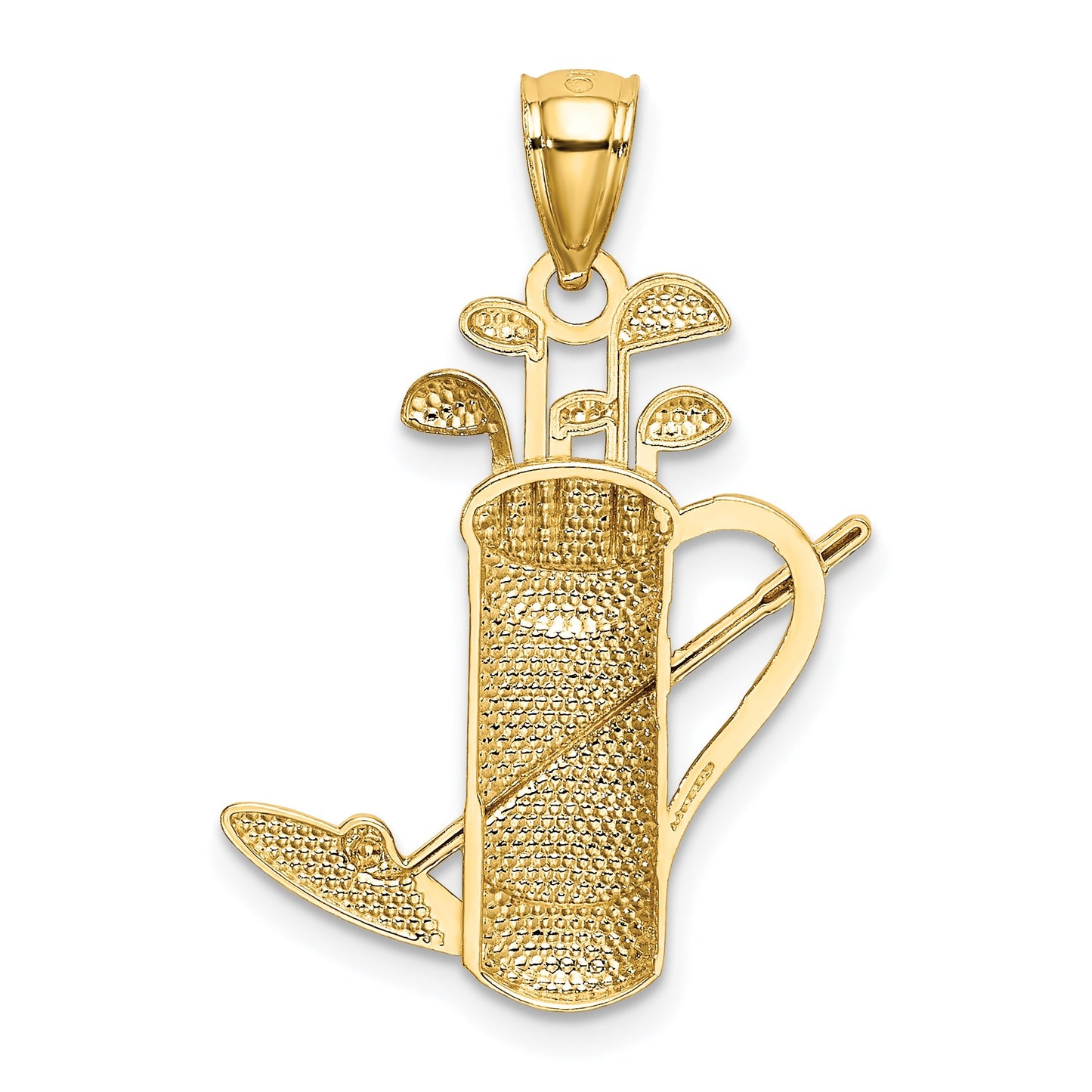 14k and White Rhodium Golf Bag Pendant