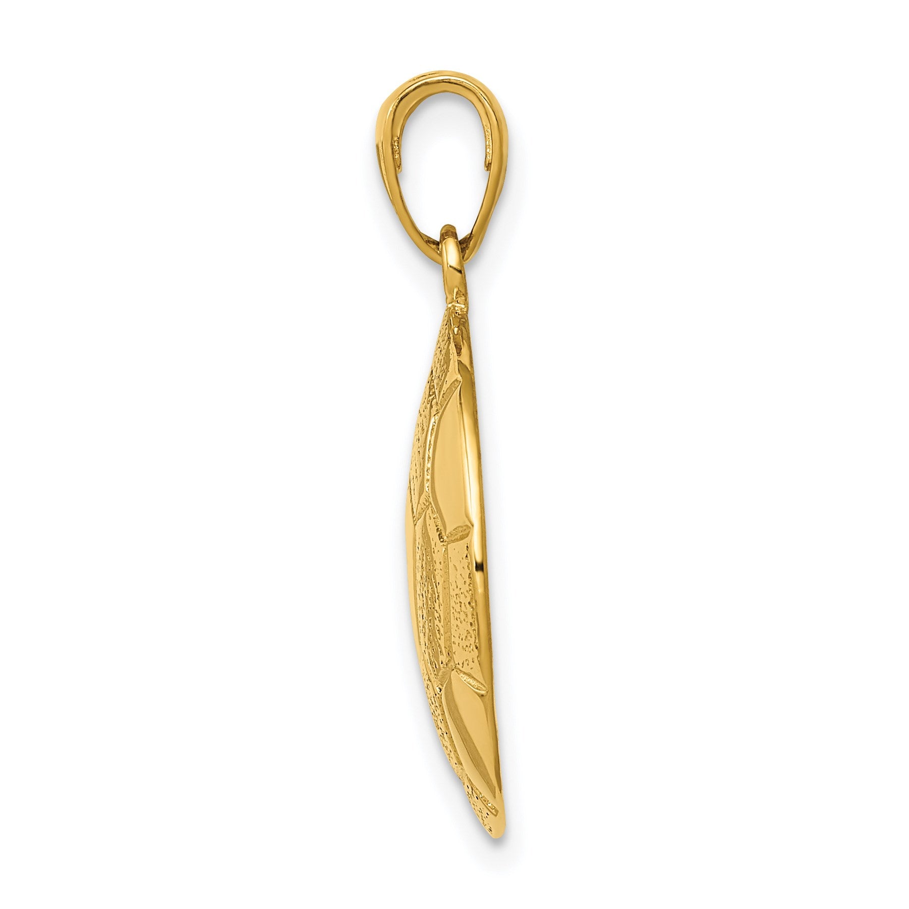 14k Large Domed Soccer Ball Pendant