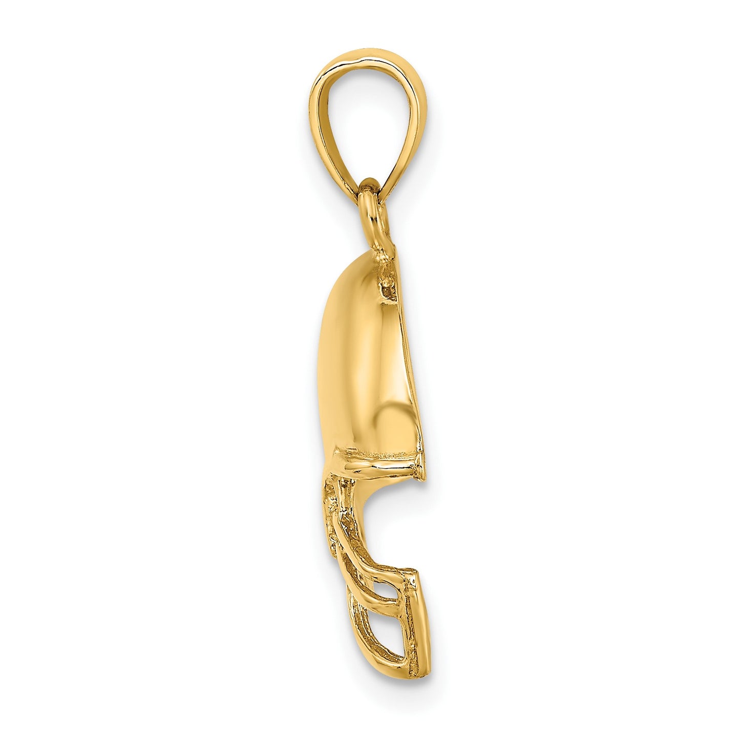 14k Football Helmet Charm