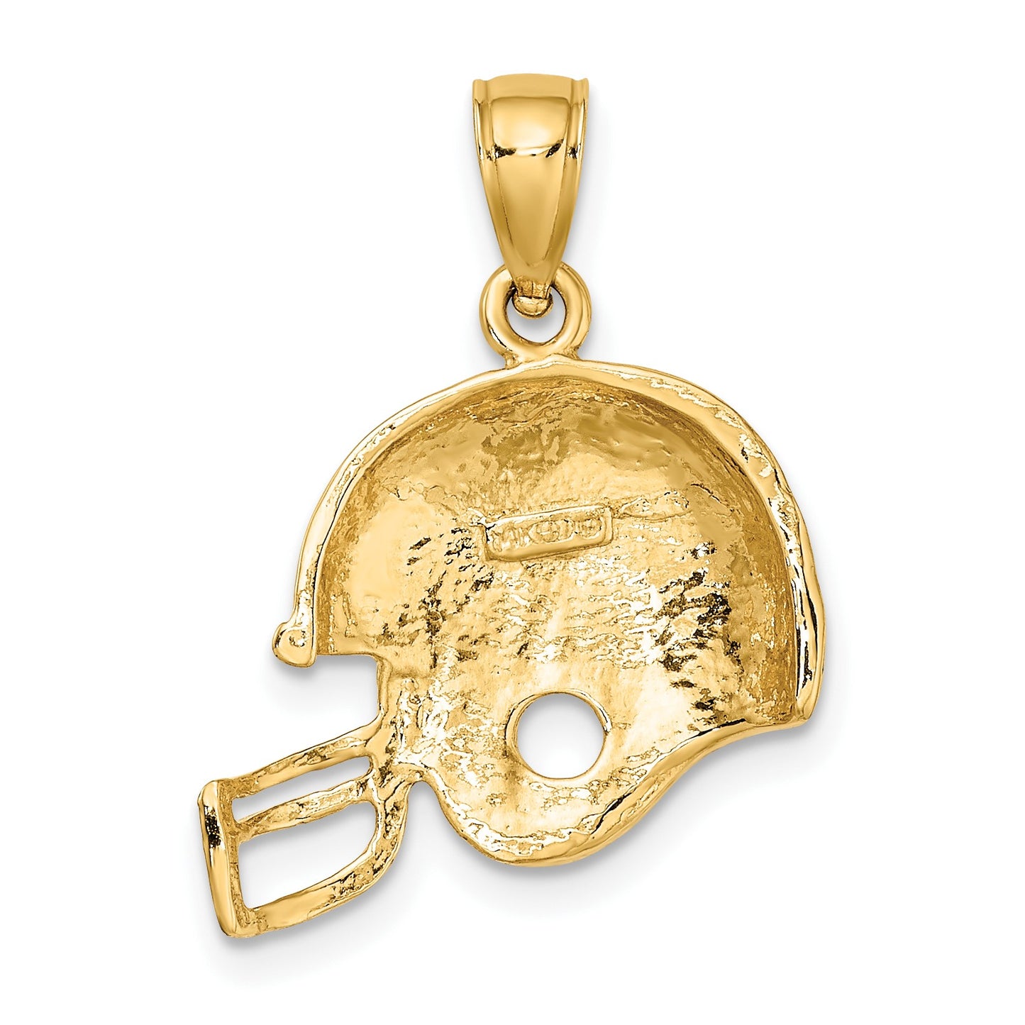 14k Football Helmet Charm