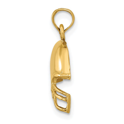 14k Football Helmet Pendant