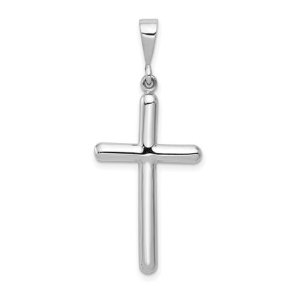 14k White Gold Cross Pendant