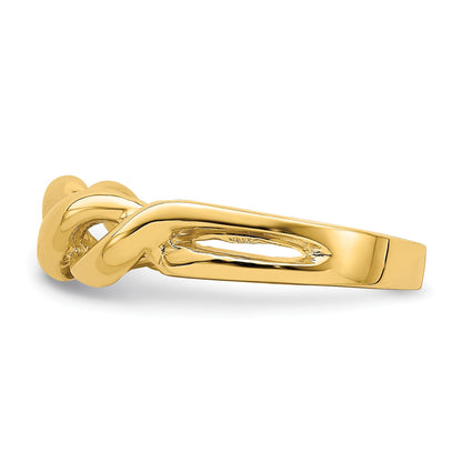14k Freeform Twist Ring
