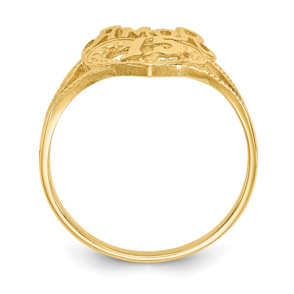 14K 15 Amor Heart Ring