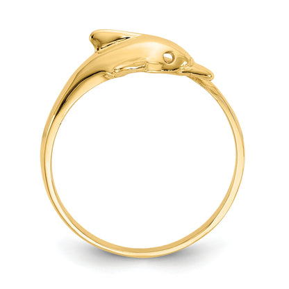 14k Dolphin Bypass Ring