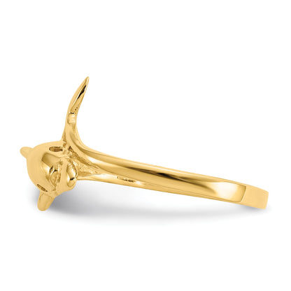14k Dolphin Bypass Ring