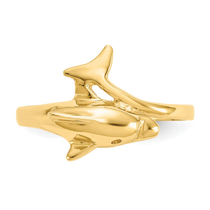 14k Dolphin Bypass Ring