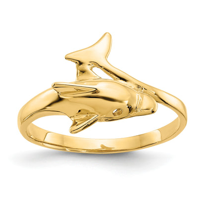 14k Dolphin Bypass Ring