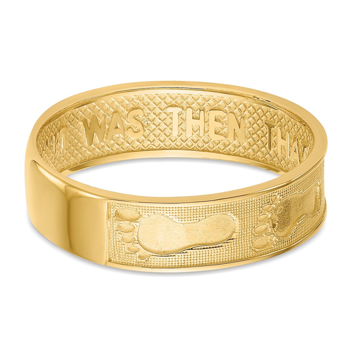 14K Footprints In The Sand Ring