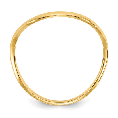 14K Wave Fashion Thumb Ring