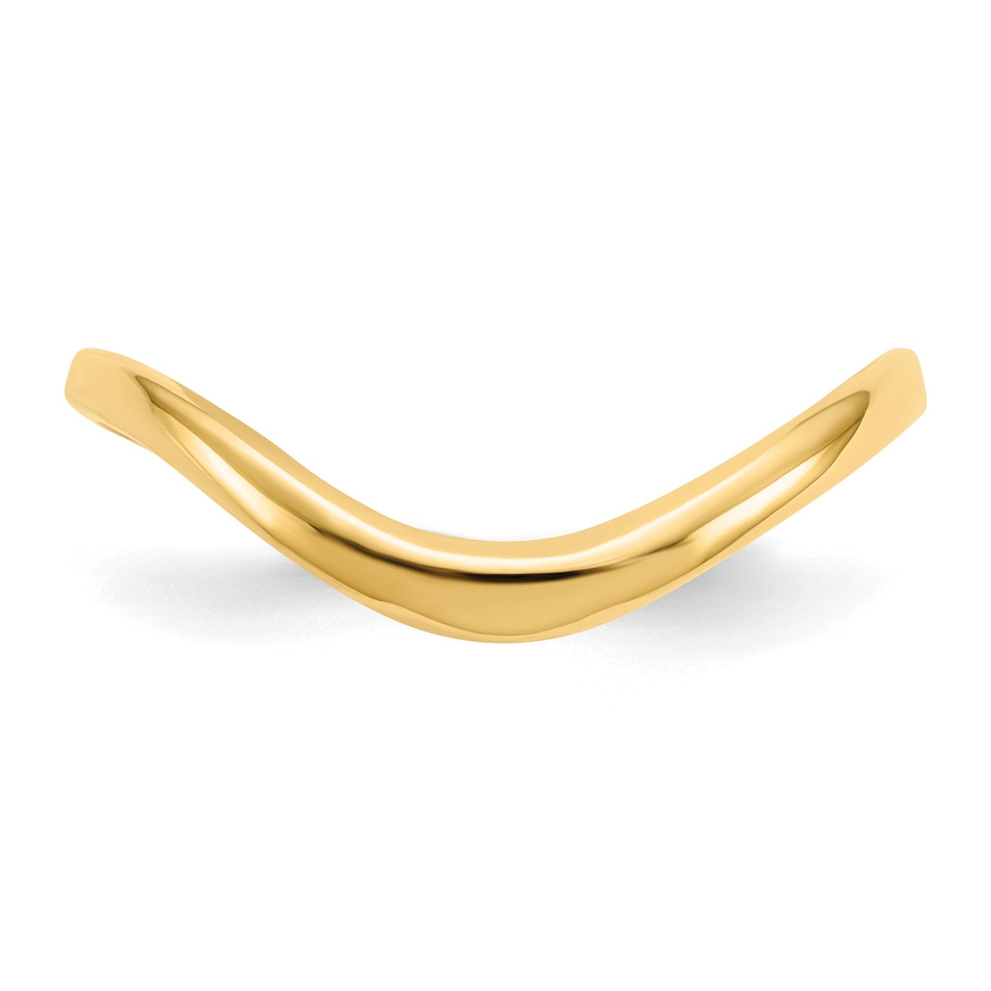 14K Polished Wave Fashion Thumb Ring Size 9