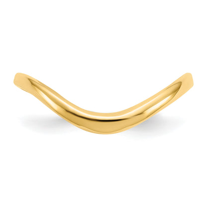 14K Polished Wave Fashion Thumb Ring Size 9