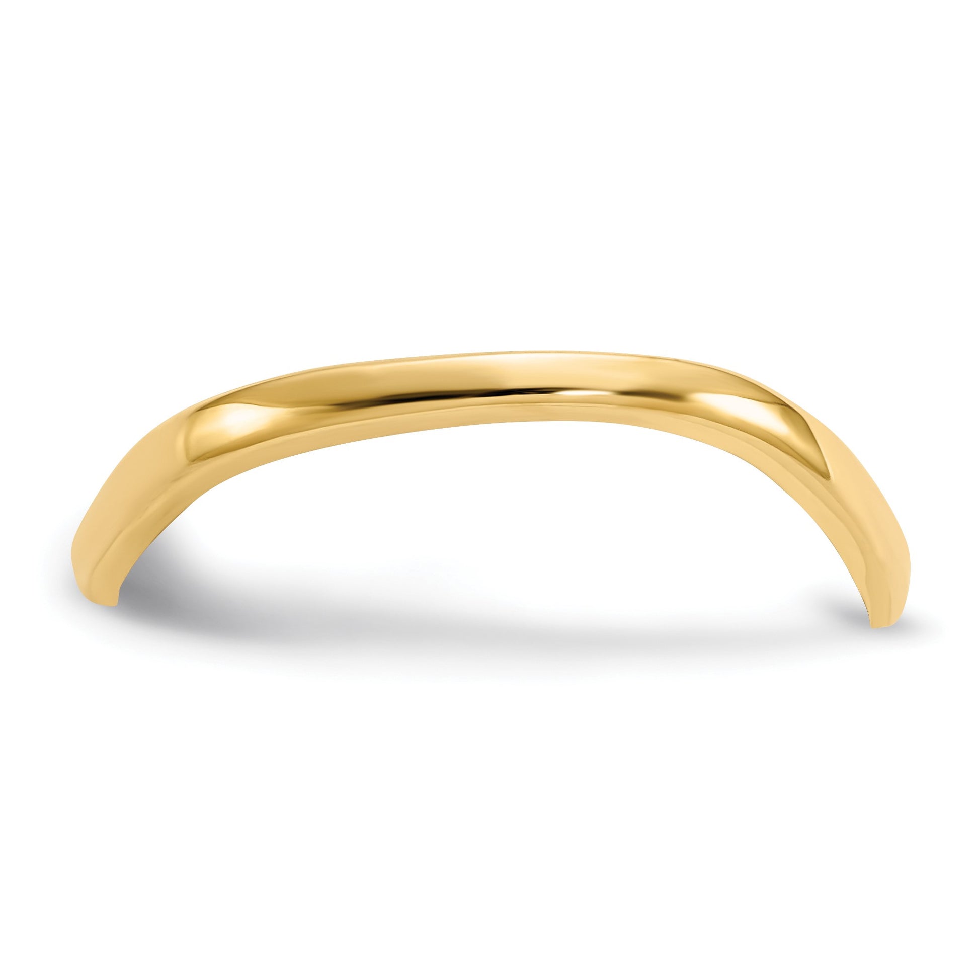 14K Polished Wave Fashion Thumb Ring Size 9
