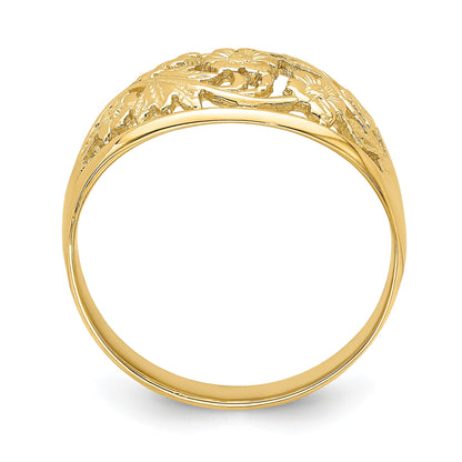 14K Floral Dome Ring