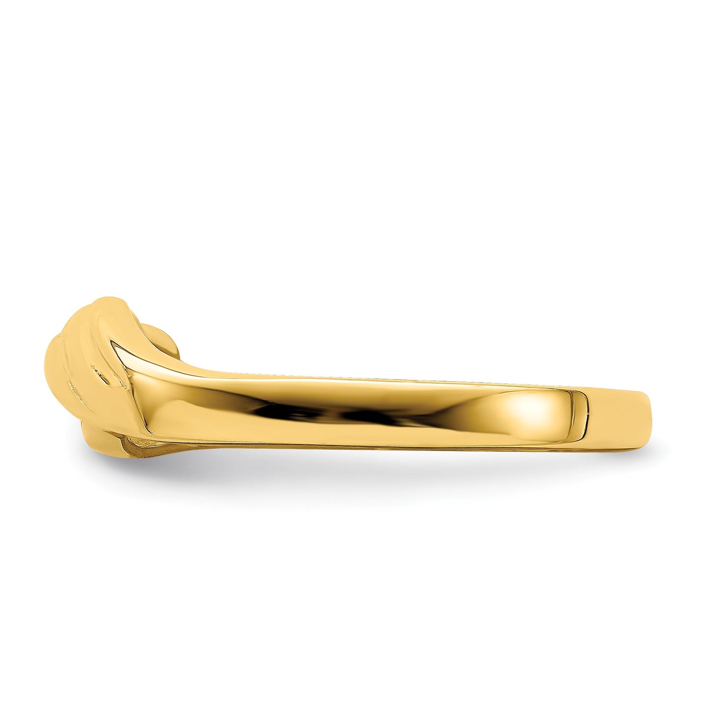 14K Polished Freeform Ring