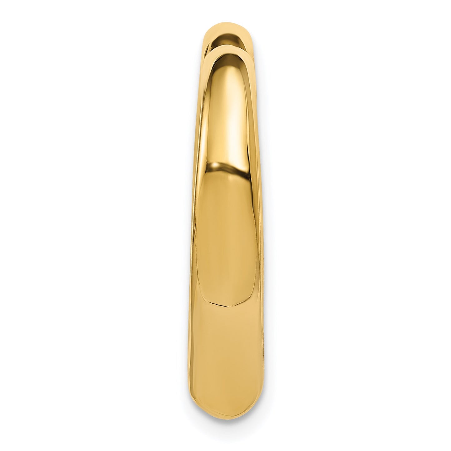 14K Polished Floating Heart Chain Slide