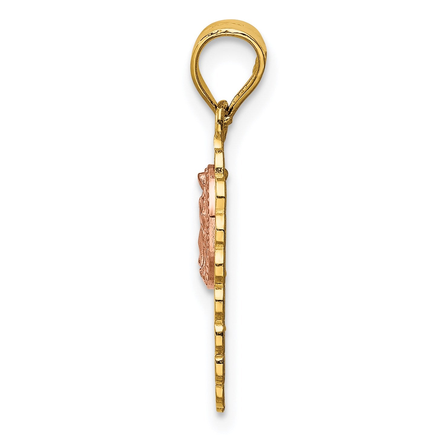 14k Two-tone 15 Our Lady of Guadalupe Pendant