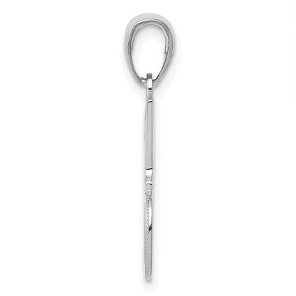 14K White Gold #1 DAD Charm