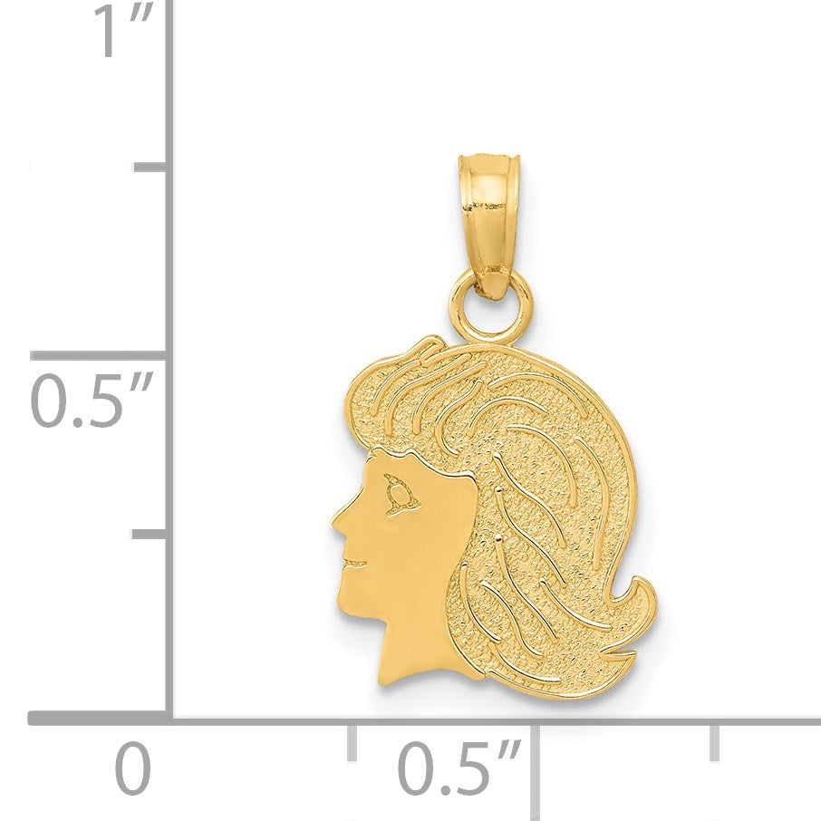 14k Girl Charm