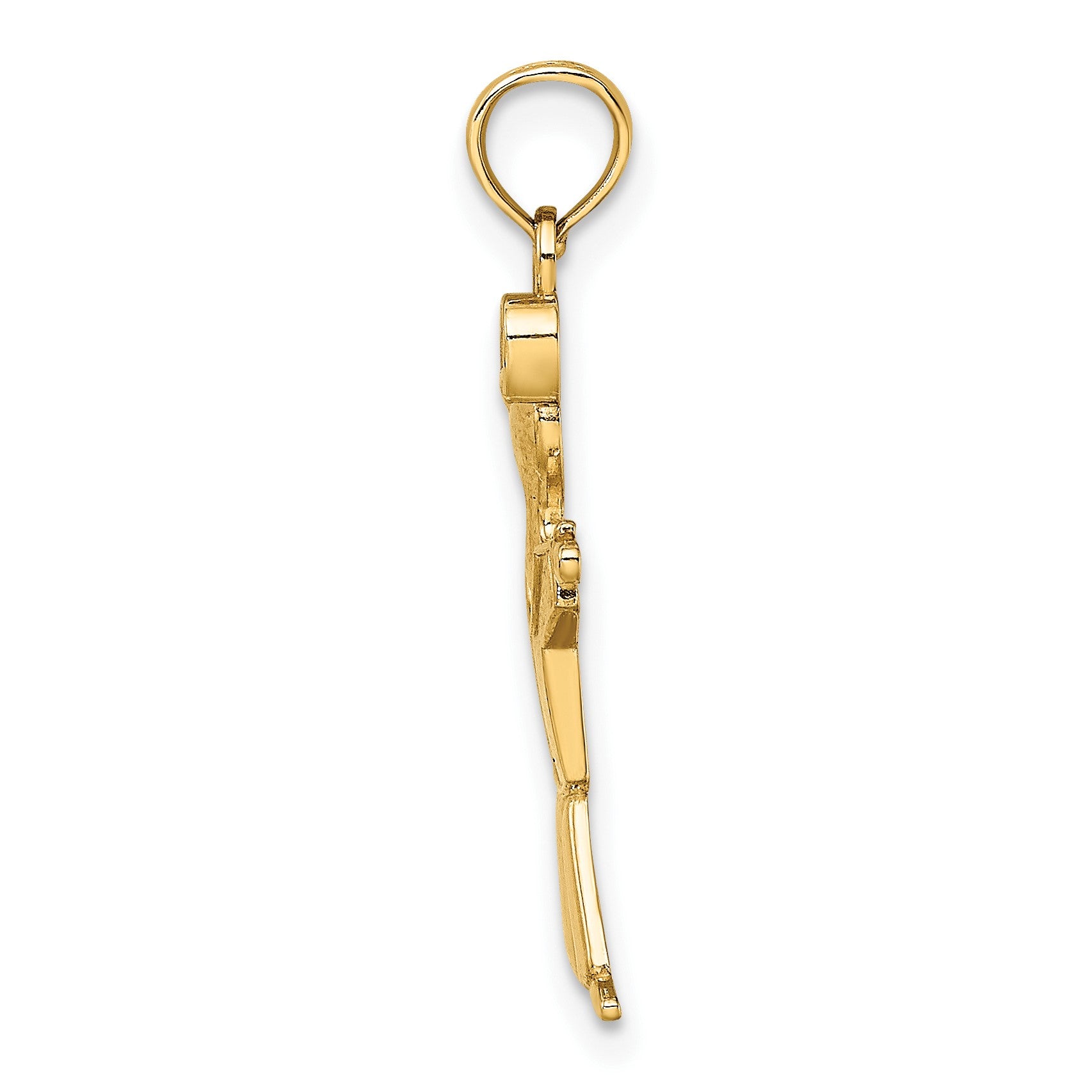 14k Polished Full Body Boy Charm