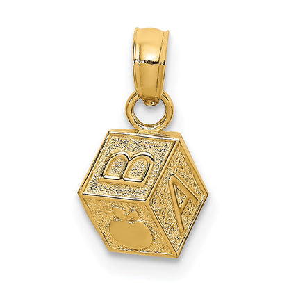 14k AB with Apple Baby Block Charm