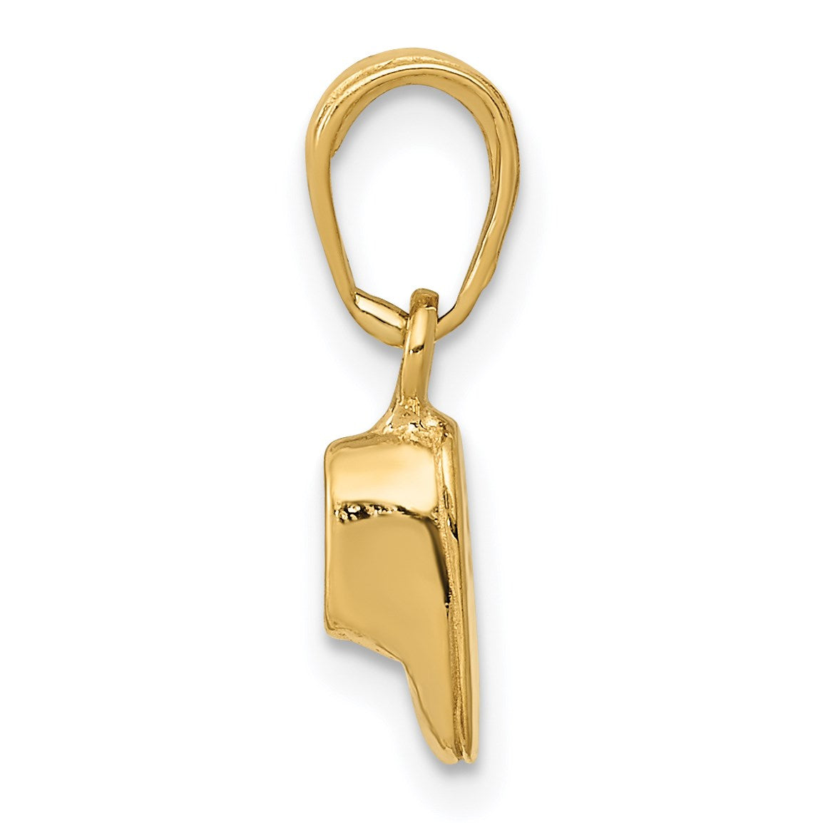 14k  3-D Baby Shoe Charm