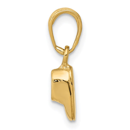 14k  3-D Baby Shoe Charm