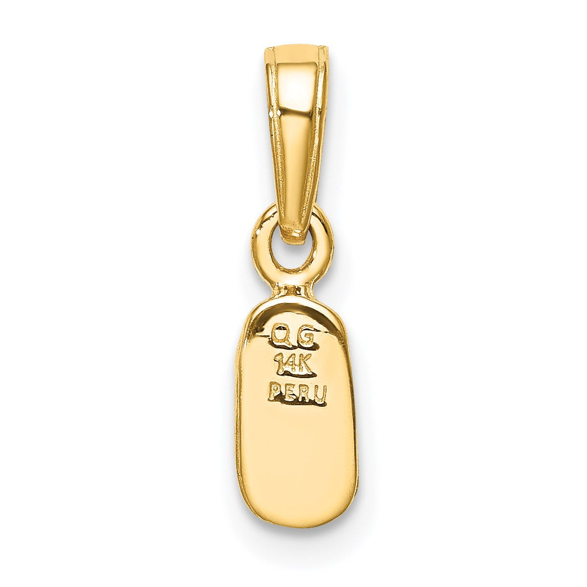 14k  3-D Baby Shoe Charm