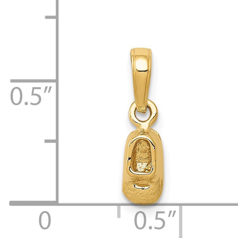 14k  3-D Baby Shoe Charm