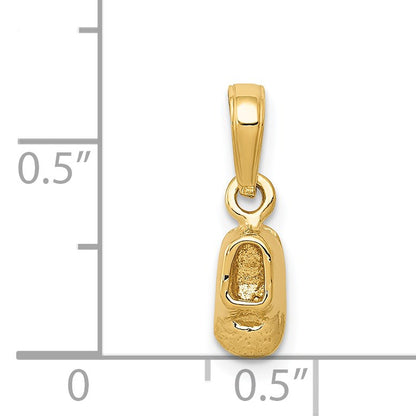 14k  3-D Baby Shoe Charm