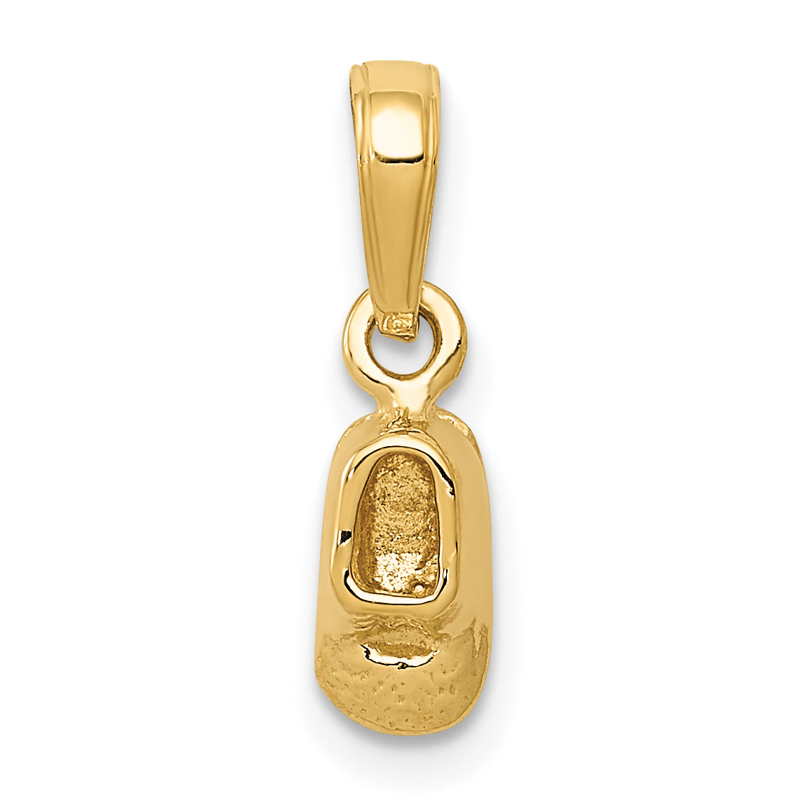 14k Yellow Gold  3-D Baby Shoe Charm