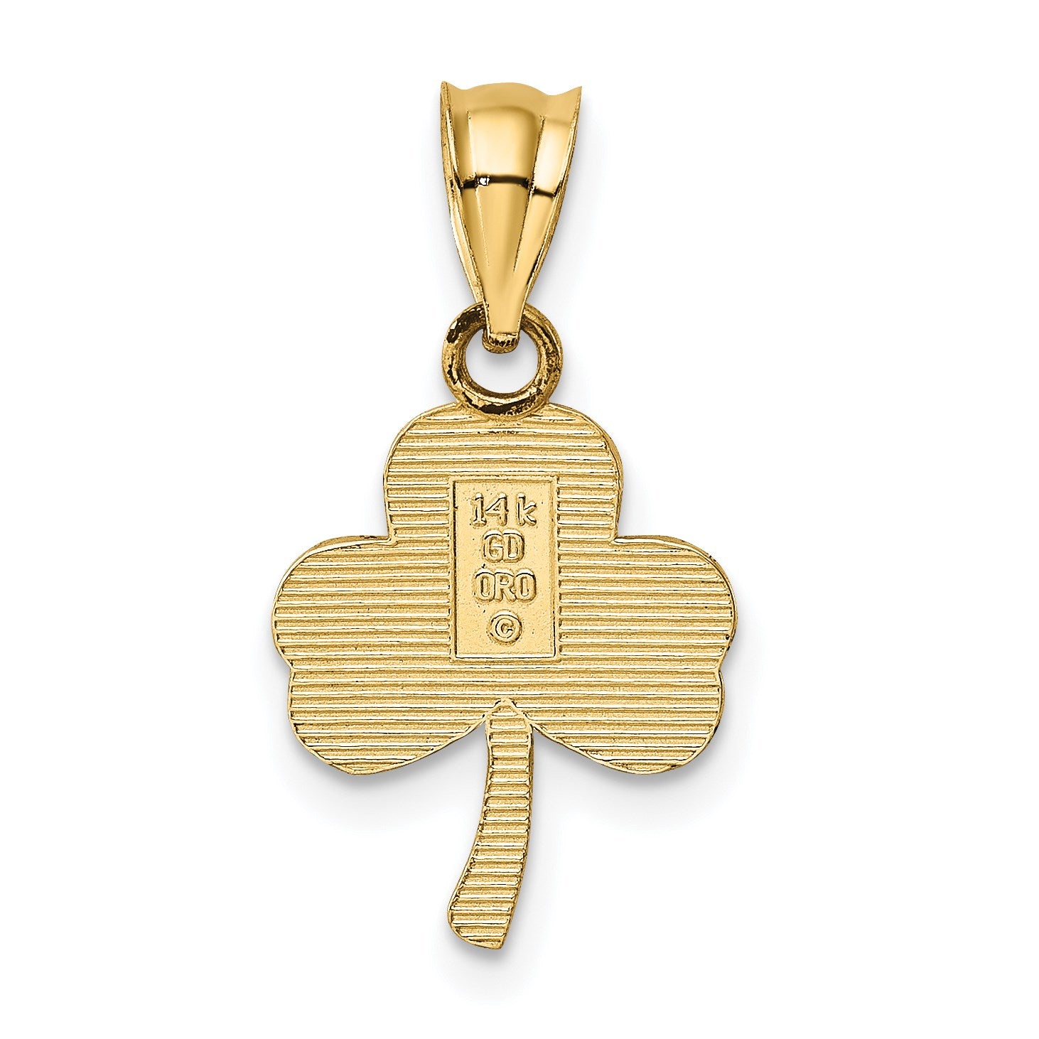 14k 3-Leaf Clover Pendant