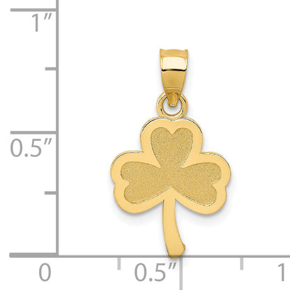 14k 3-Leaf Clover Pendant
