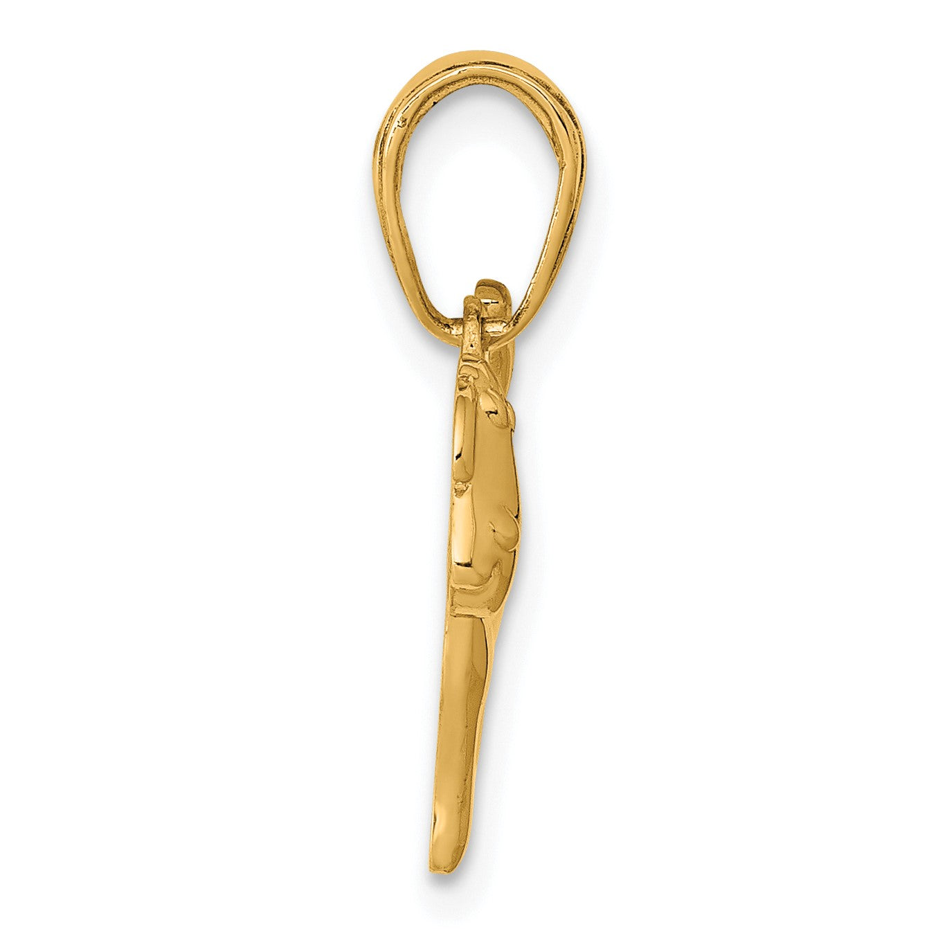 14k Polished Dog Charm