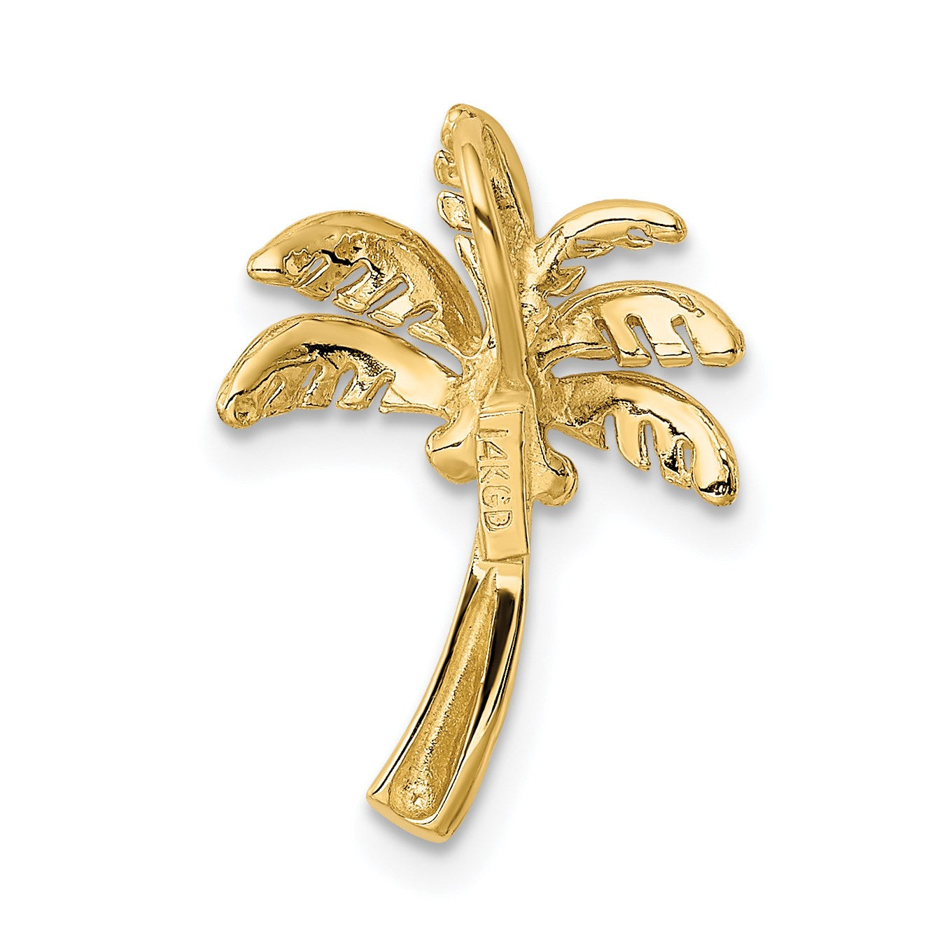 14k Palm Tree Chain Slide