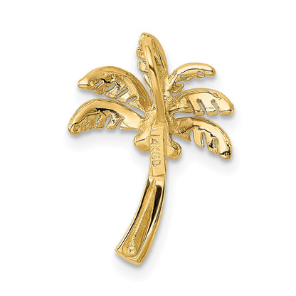 14k Palm Tree Chain Slide