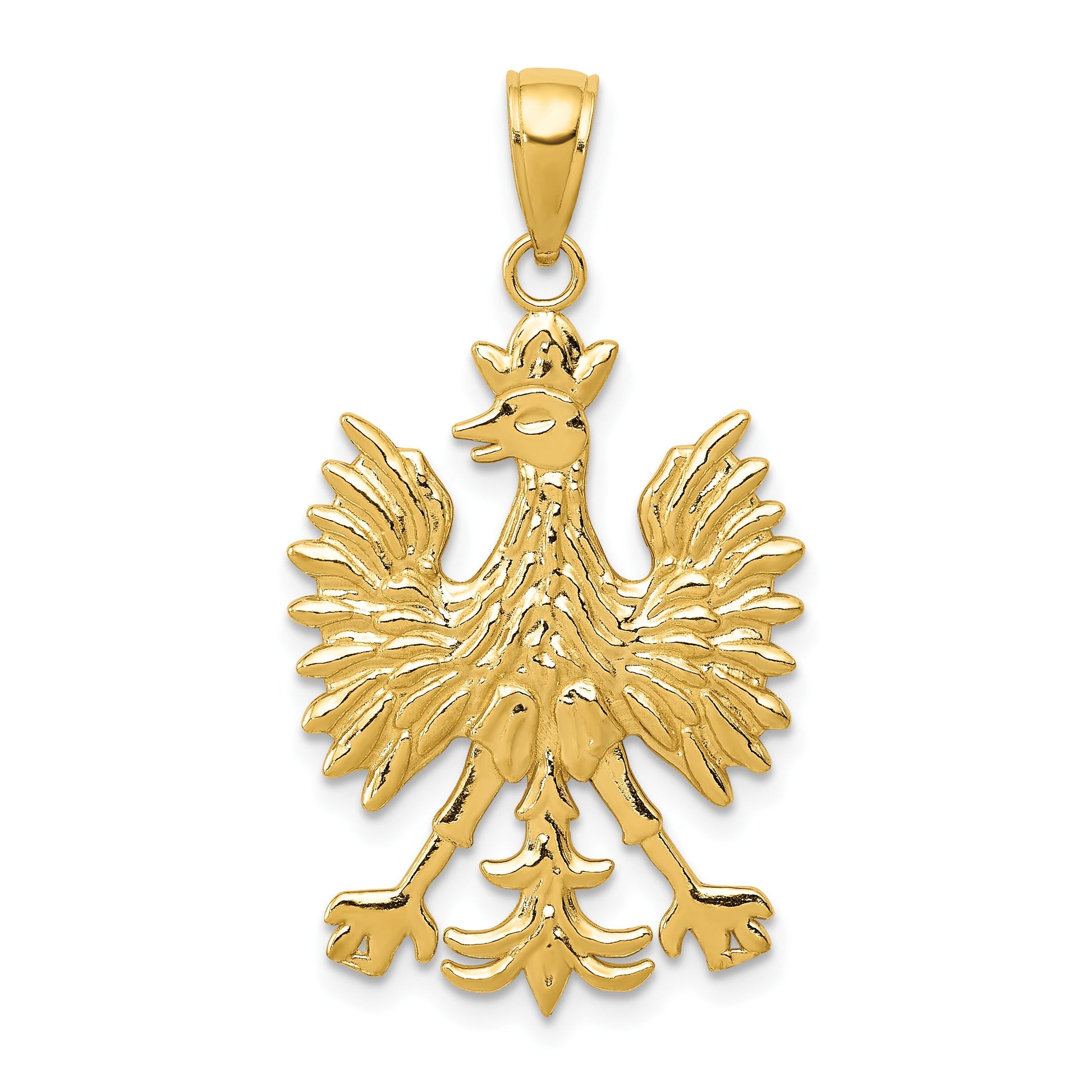 14k Phoenix Mythological Bird Charm