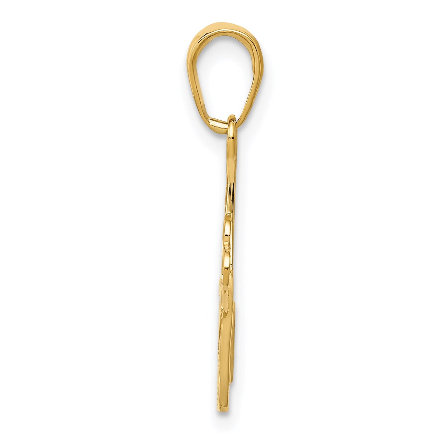 14k Comb and Scissors Charm