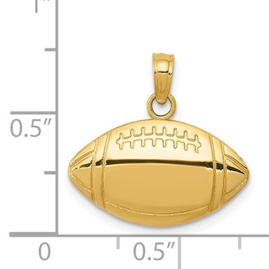 14k Football Charm