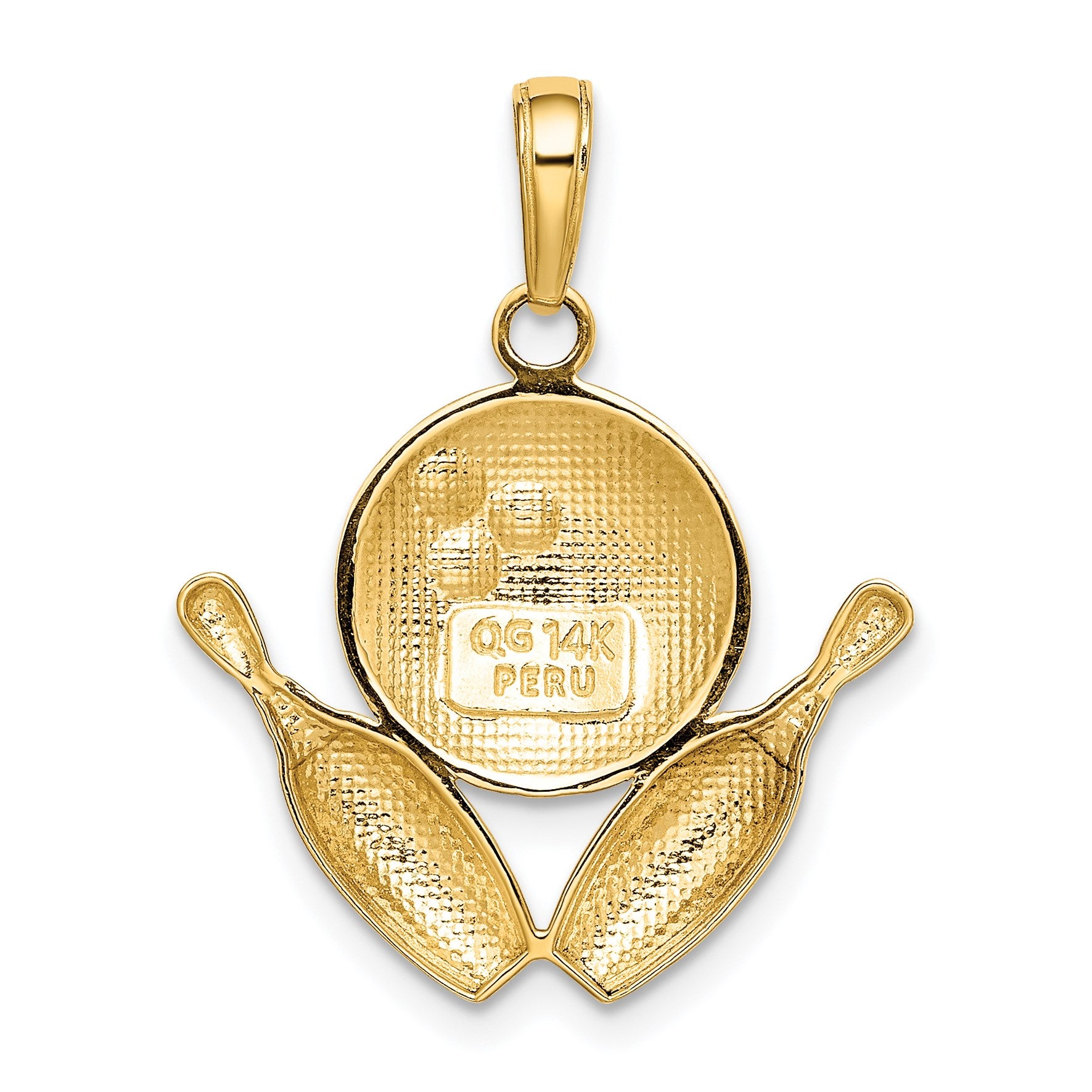 14k Bowling Pins and Ball Charm