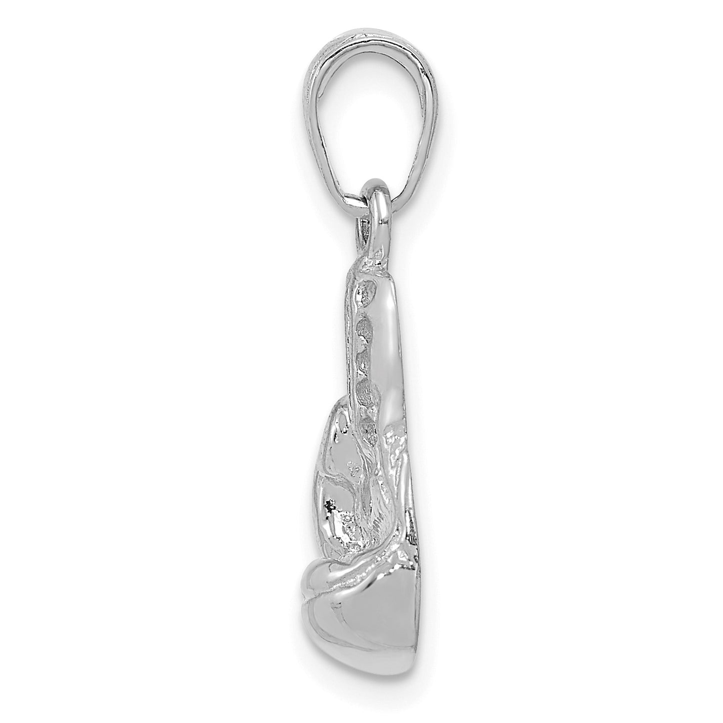 14k White Gold Cut-out Boxing Glove Charm