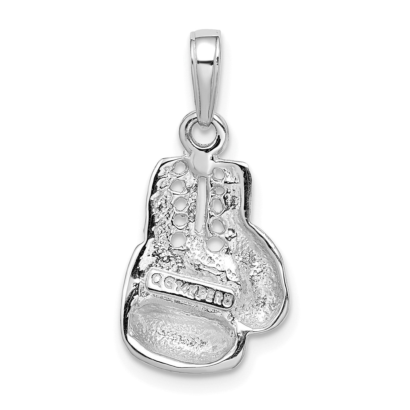 14k White Gold Cut-out Boxing Glove Charm