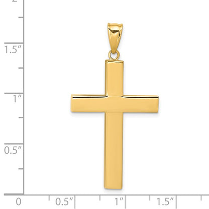 14k Hollow Cross Pendant