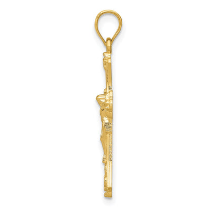 14k Crucifix Pendant